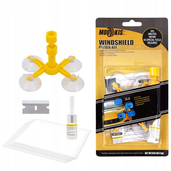 Набор для ремонта сколов и трещин лобового стекла автомобиля Windshield Repair Kit