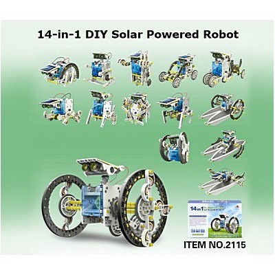 Конструктор Solar Robot 14 в 1 на солнечной батарее