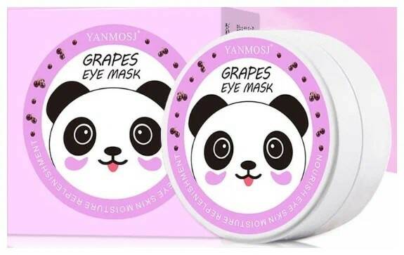 Гидрогелевые патчи для кожи вокруг глаз с экстрактом винограда Yanmosj Grapes Eye Mask 60 шт