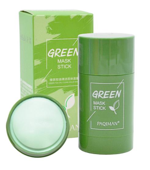 Green Mask Stick 40 гр Глиняная Маска Стик для глубокого Очищения и Сужения пор с экстрактом Зелёного Чая