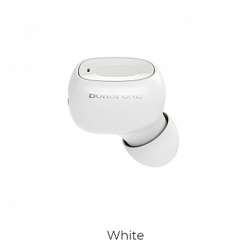 Беспроводные наушники BOROFONE BC28 Shiny MINI, Bluetooth, 40 мАч, Белый