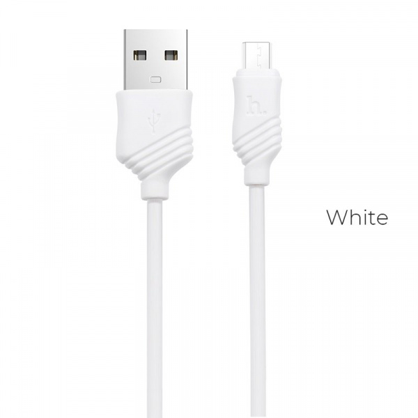 Кабель Hoco X6 Khaki USB - micro USB, 1 м белый