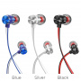 Проводные наушники BOROFONE BM48 Acoustic, Jack 3.5mm, 1.2 м, Черный, контроллер с микрофоном