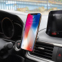 Автомобильный держатель HOCO CA46 магнитный, серебряный, на клею