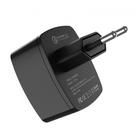 Сетевое зарядное устройство Hoco C70A QC 3.0, 1 USB