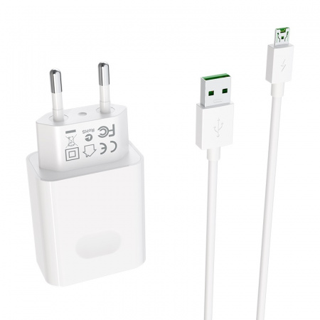 Зарядное устройство BOROFONE BA32A Bright power, 3A, белый, с кабелем micro USB