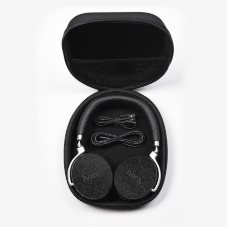 Беспроводные наушники HOCO S3 Nature, Bluetooth, 400 мАч, Черный, Hands-free + AUX input