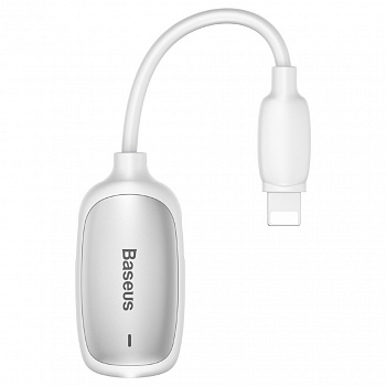 Переходник Baseus 3-в-1 L51 CALL51-S2, Apple Lightning - mini jack 3.5 mm, белый