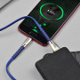 Кабель Hoco U58 USB - micro USB, 1.2 м синий