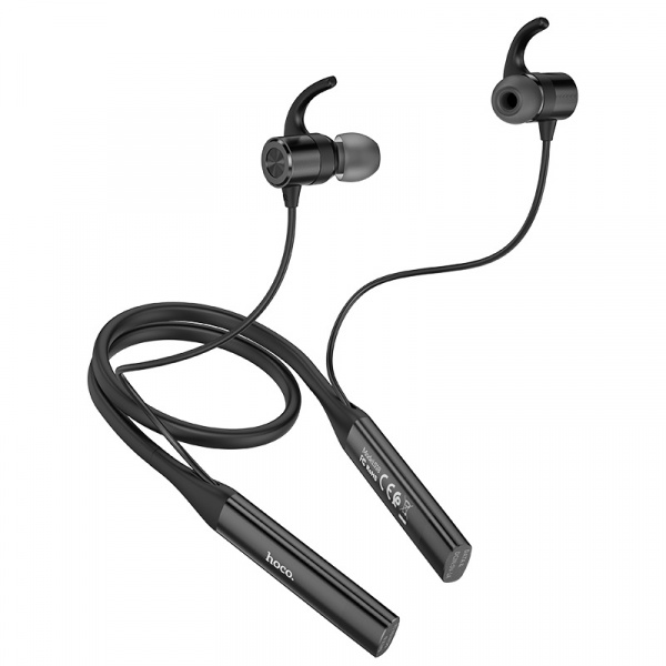 Беспроводные наушники HOCO S18 Glamor Sports, Bluetooth, 90 мАч, Черный, USB