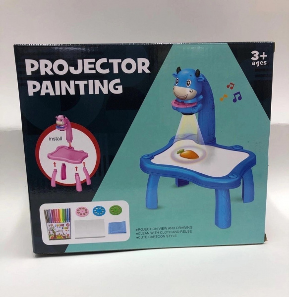 Детский проектор для рисования со столиком и светодиодной подсветкой Projector Painting