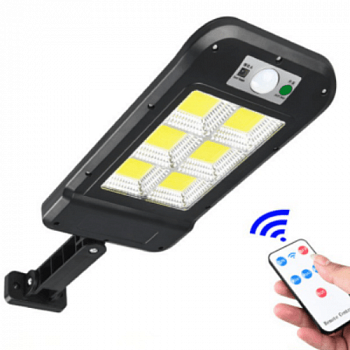 Фонарь с датчиком движения на солнечной батарее Solar Induction Wall Lamp c пультом 2128-6
