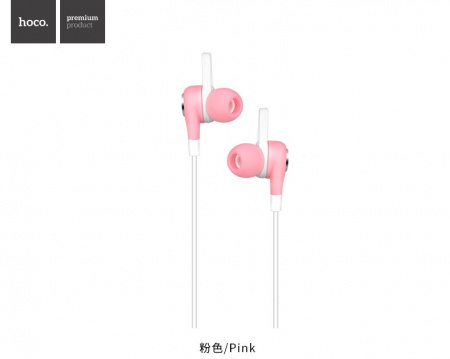 Проводные наушники HOCO M21 Aparo, Jack 3.5mm, розовый