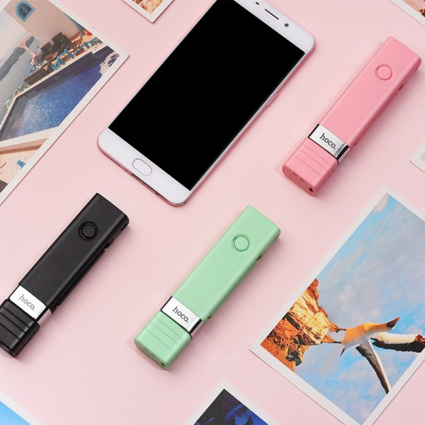 Монопод для селфи Hoco K4, Вluetooth, черный