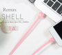 Кабель Remax Shell RC-040i, lightning, 1 м, белый