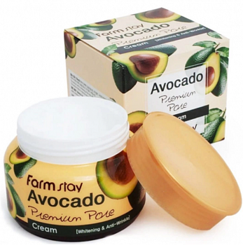Farmstay Avocado Premium Pore Cream Осветляющий лифтинг-крем для лица с экстрактом авокадо