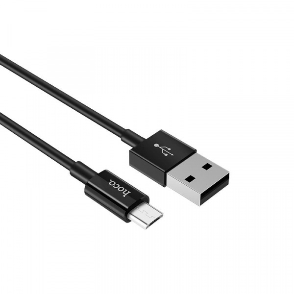 Кабель Hoco X23 Skilled USB - micro USB, 1 м черный