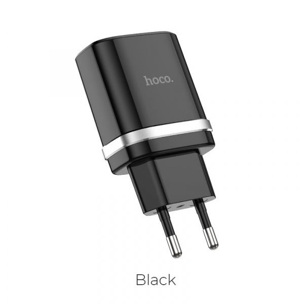 Зарядное устройство HOCO C12Q Smart, 3A, черный, 18W, QC3.0 / QC2.0