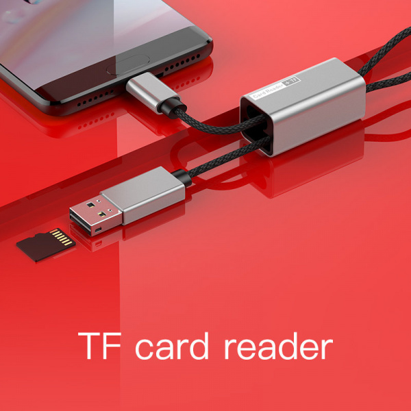 Адаптер-переходник Baseus Pendant ACDKQ-HG0S, USB Type-C - USB, картридер microSD