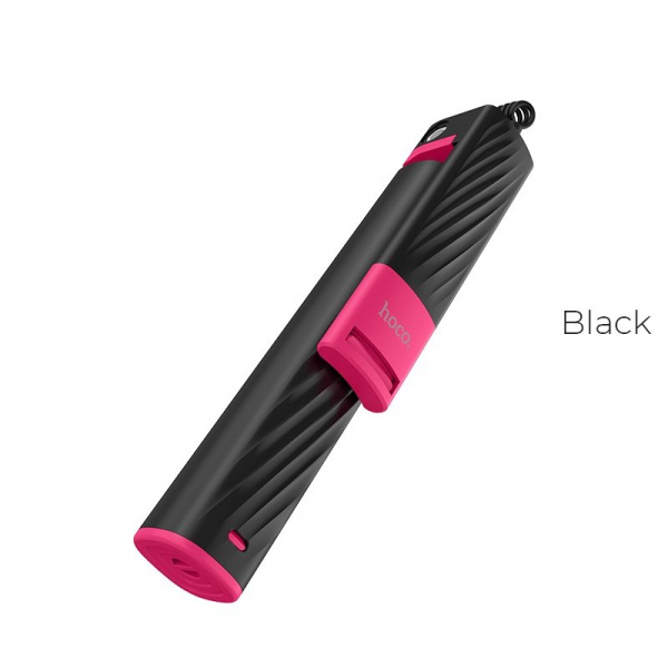 Монопод для Iphone Hoco K8 Starry mini wired, lightning, черный