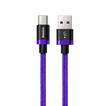 Кабель Baseus CATZH-B05 QC 3.0, USB - USB Type-C, 2 м, quick charge 3.0, фиолетовый