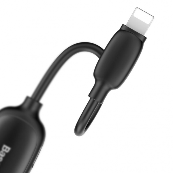 Переходник Baseus 3-в-1 L51 CALL51-01, Apple Lightning - mini jack 3.5 mm