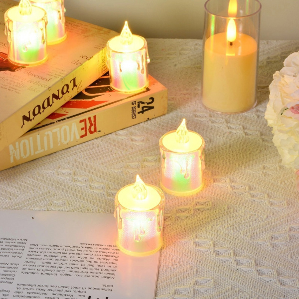 Светодиодная беспламенная свеча Led Candle 6,5*4 см набор 24 шт