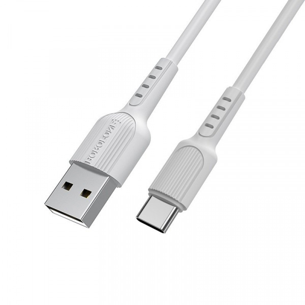 Кабель Borofone BX16, USB - USB Type-C, 1 м, белый