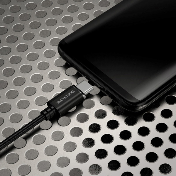 Кабель Borofone BU1 MagJet, USB - USB Type-C, 1.2 м, черный