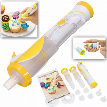 Кондитерский электрошприц для украшения тортов Frosting Deco Pen