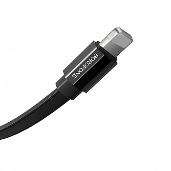 Кабель Borofone BU8, lightning, 1.2 м, черный