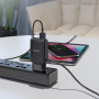 Зарядное устройство HOCO C82A Real, 2.4A, черный, кабель micro USB