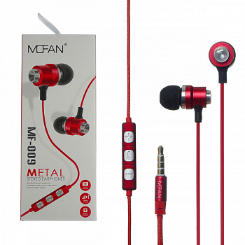 Наушники-вкладыши Mofan MF009 Red