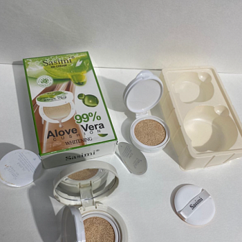 Кушон BB-крем с запасным сменным блоком Sasimi BB cream Aloe Vera 99%