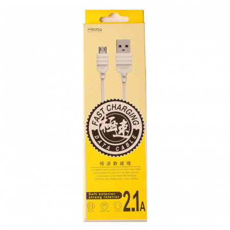 Кабель Proda PD-B15m USB - micro USB, белый