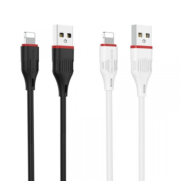 Кабель Borofone BX17, lightning, 1 м, белый