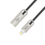 Кабель Hoco U8 Zinc alloy, lightning, 1 м, серый