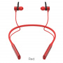 Беспроводные наушники HOCO S18 Glamor Sports, Bluetooth, 90 мАч, красный, USB