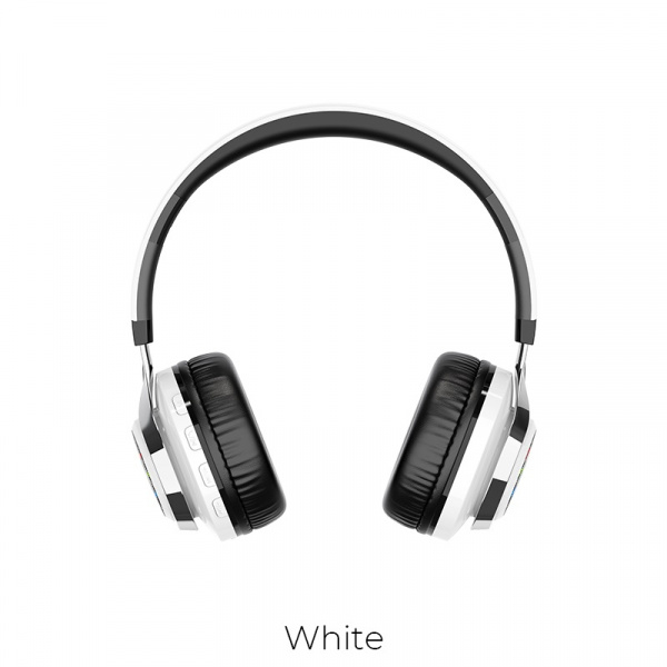 Беспроводные наушники BOROFONE BO8 Love Song, Bluetooth + AUX, 200 мАч, Белый, TF