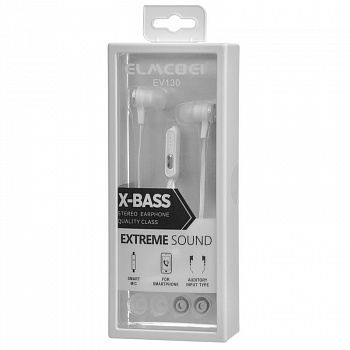 Наушники-вкладыши Elmcoei EV130 White
