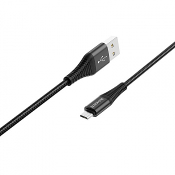 Кабель Borofone BX29 Endurant USB - micro USB, 1 м черный