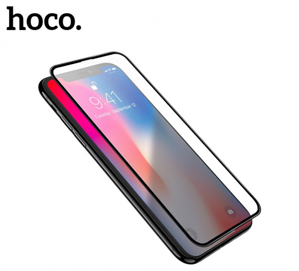 Защитное стекло HOCO A12 для iPhone XS max/11 Pro Max черный