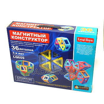 Магнитный конструктор Leqi-Toys LQ609 36 деталей
