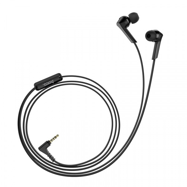 Проводные наушники HOCO M72 Admire, Jack 3.5mm, Черный, контроллер с микрофоном