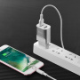 Сетевое зарядное устройство Hoco C47A 2 USB, 2.1А, серебристый