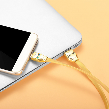 Кабель Hoco U14 Steel man, USB - USB Type-C, 1.2 м, серый