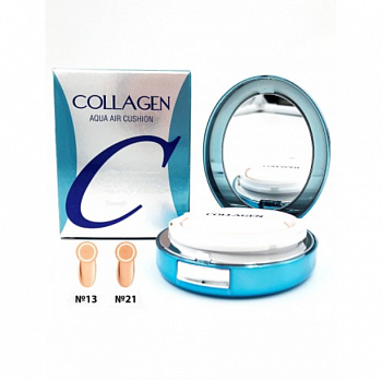 Увлажняющая коллагеновая пудра со сменным блоком Enough Collagen Hydro Moisture Two Way Cake SPF25 PA++