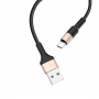 Кабель Hoco X26 Xpress, USB - USB Type-c, 1 м, черно-золотой