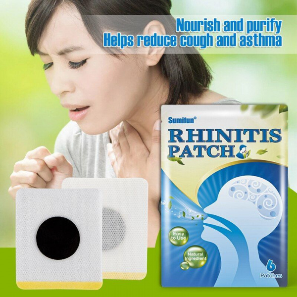 Патчи для лечения ринита и заложенности носа Sumifun Rhinitis Patch 6 шт