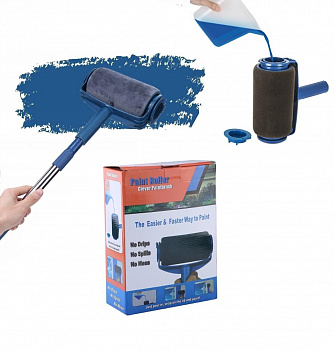 Малярные валики для покраски с резервуаром для краски Paint Roller Clever Paintbrush